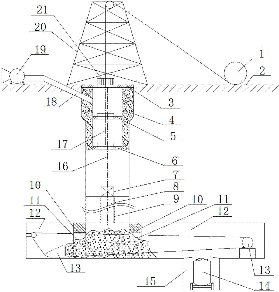 Method for Drilling Shafts with Extra Large Aperture Drilling