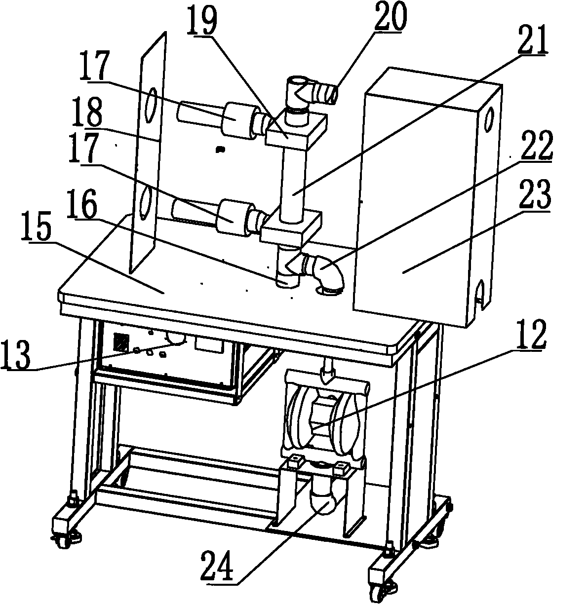 Dispersing and spraying automatic continuous production system of electrode paste of power battery