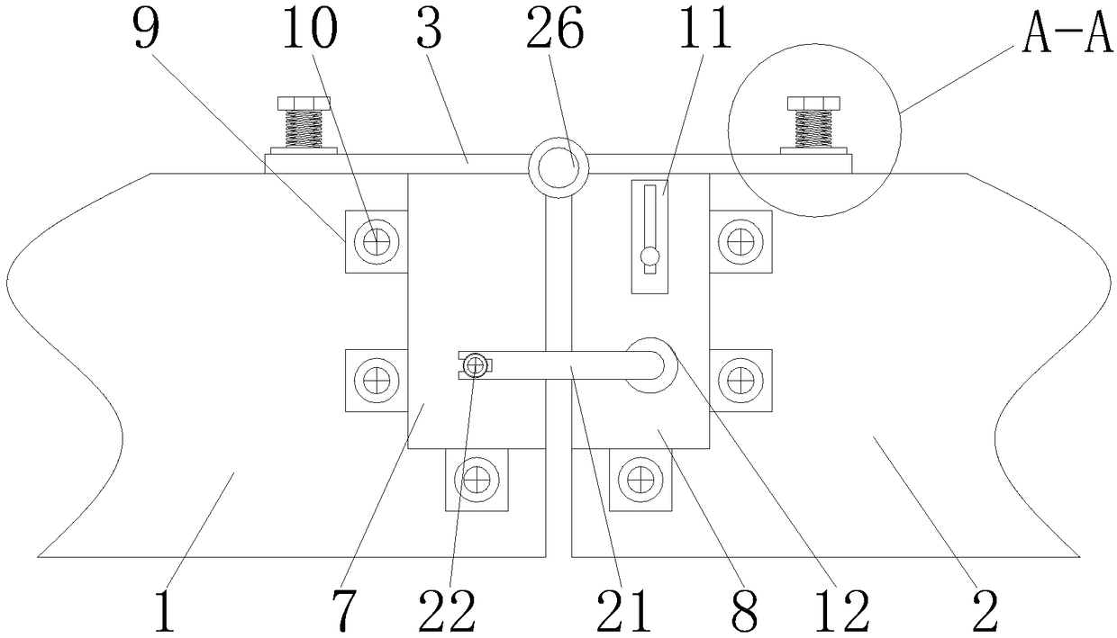 A connection and fixing device for channel steel