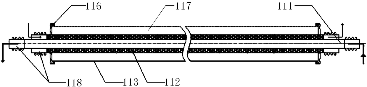 Solar thermal chemical absorption reaction device and system