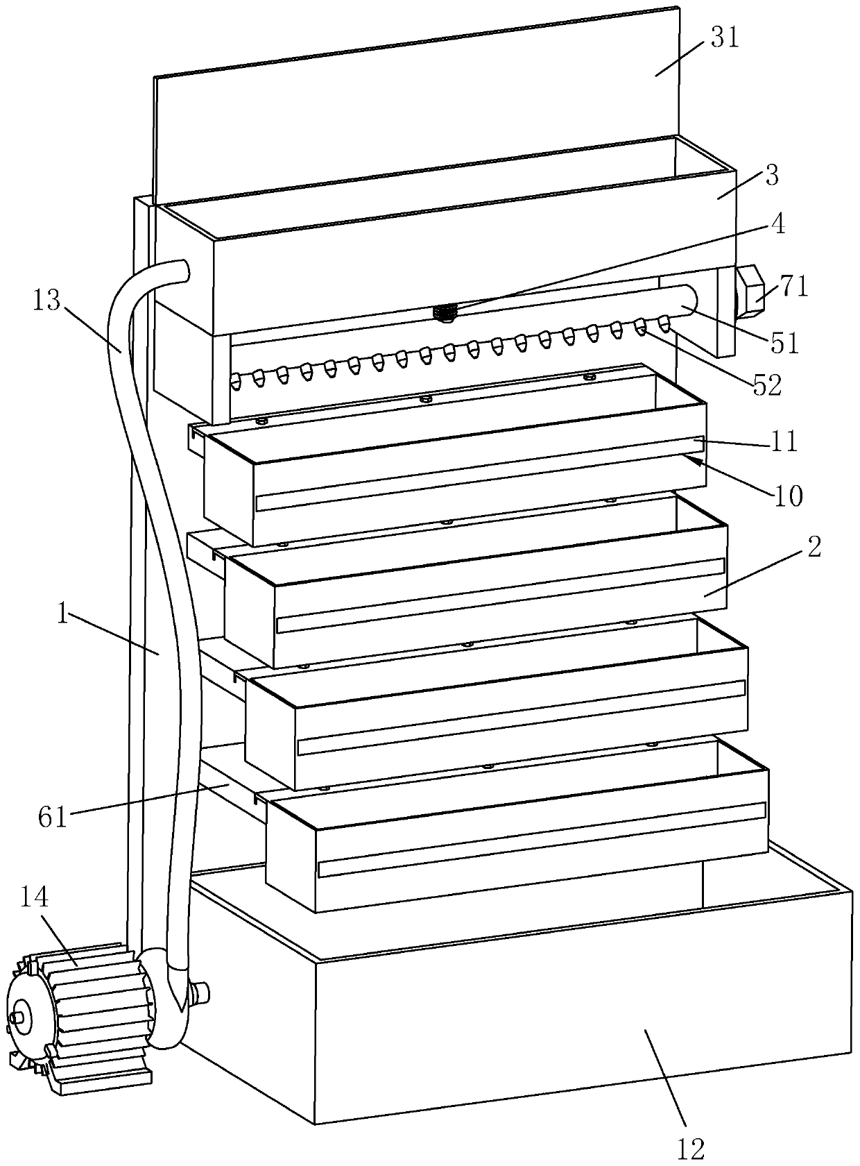 Flower and tree maintenance frame for seedling cultivation