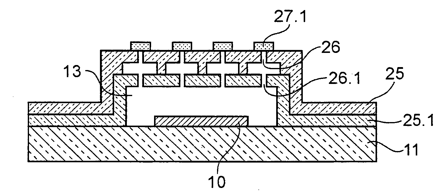 Microcomponent Provided with a Cavity Delimited by a Cap with Enhanced Mechanical Resistance