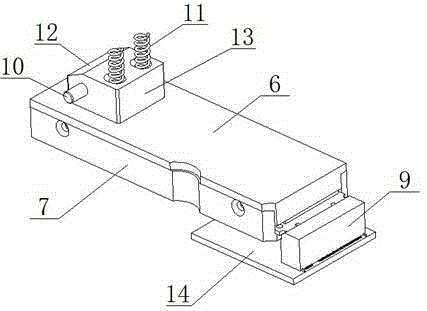 Automatic oblique inserting device for wireless network card