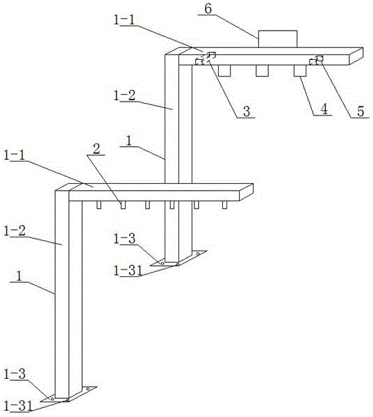 Road over-high vehicle automatic detecting and photographing system