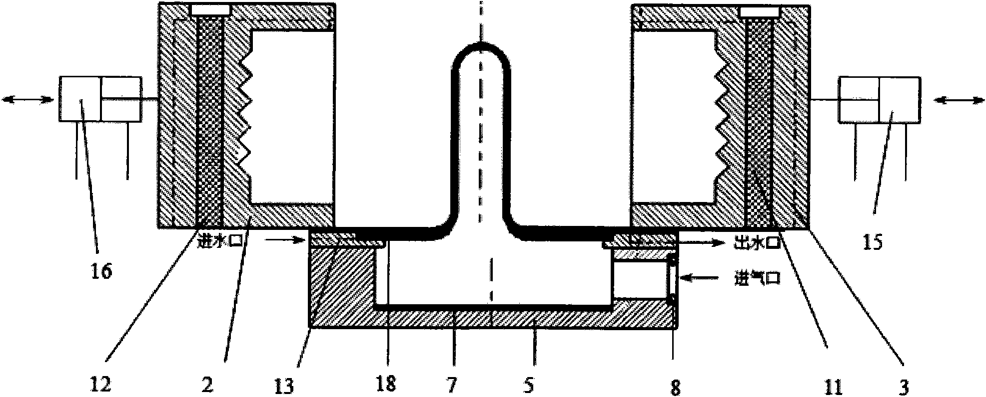 Two-step blow forming method and device for amorphous alloy special-shaped tube