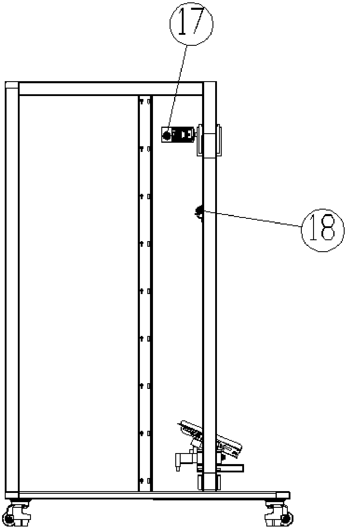 Pulley type manipulator device and manipulator tool