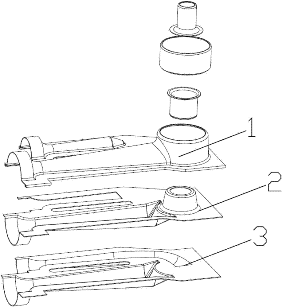 Stamping type burner of gas stove