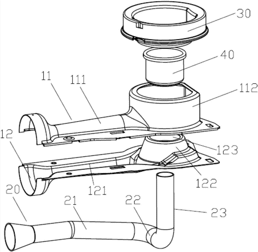 Stamping type burner of gas stove