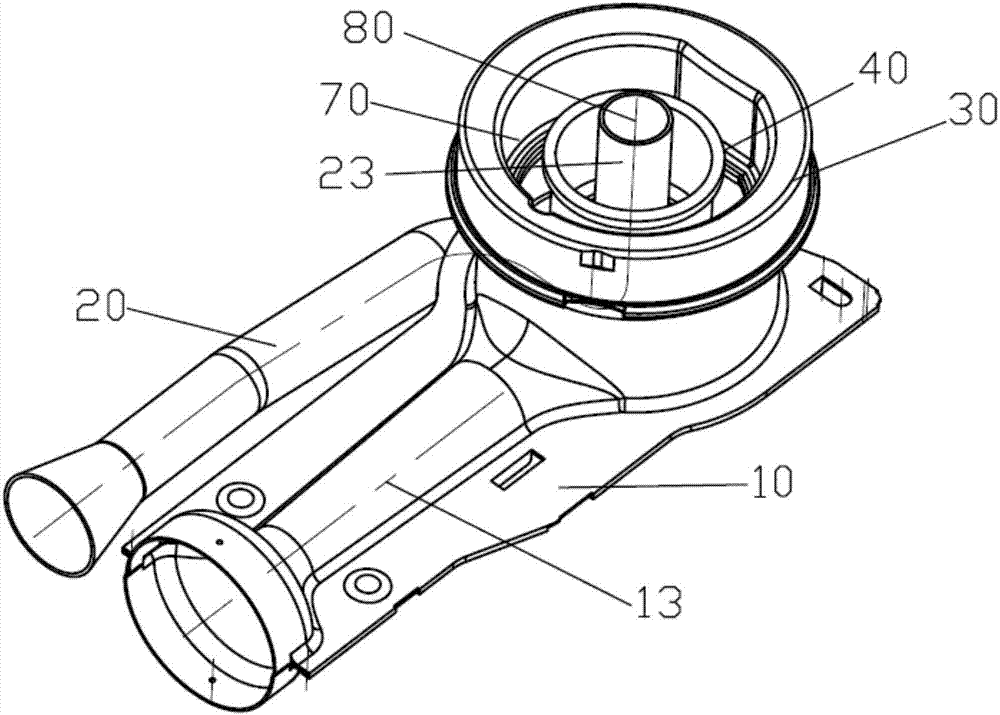 Stamping type burner of gas stove