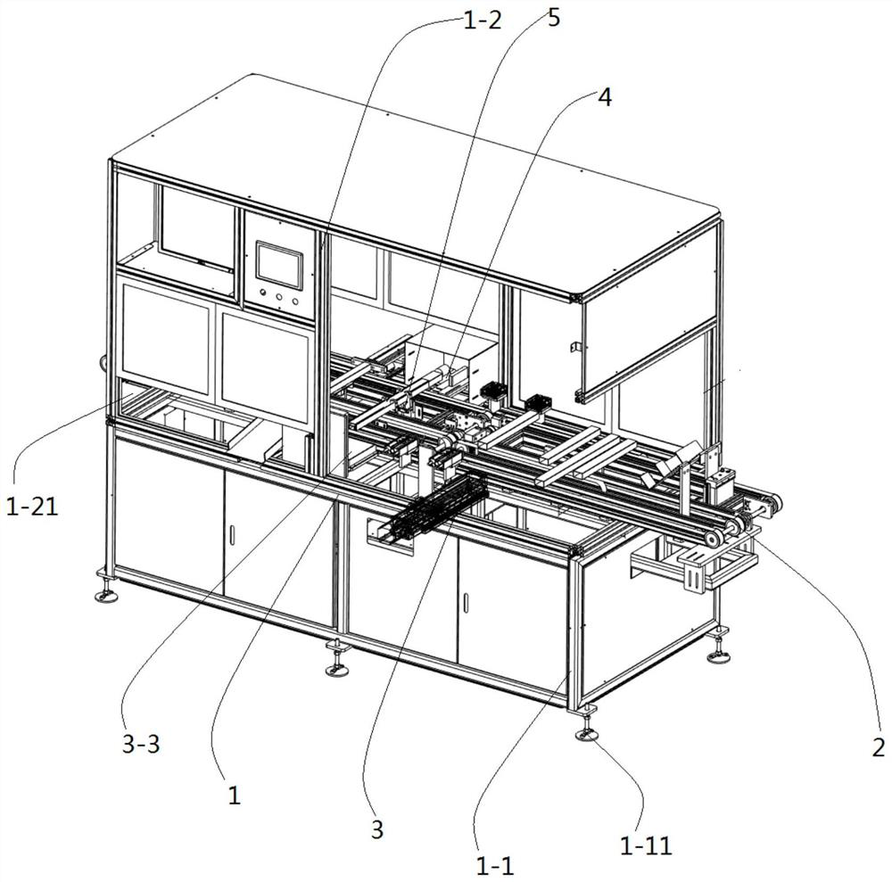 Square tube shape detection structure system