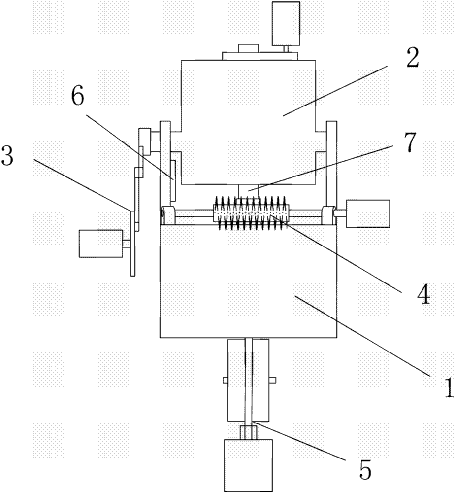 Swing rotating type cosmetic brush cleaning machine