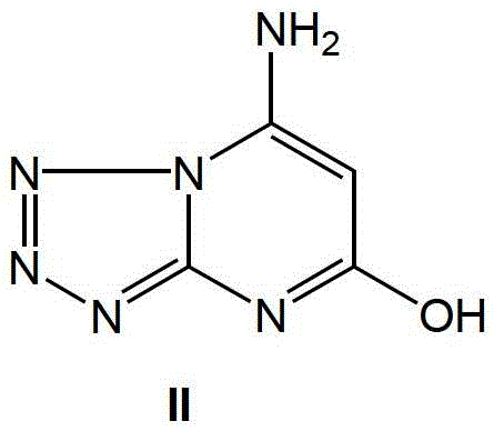 7-Amino-tetrazol[1,5-a]pyrimidin-5-ol (compound ii) and its synthetic route