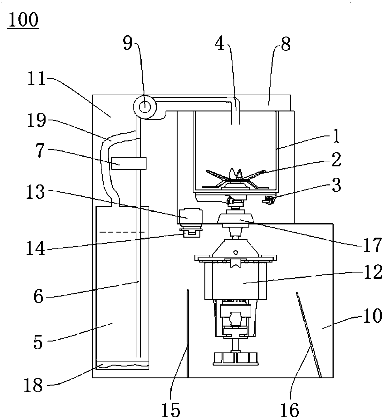 Soybean milk machine and milk making method of soybean milk machine