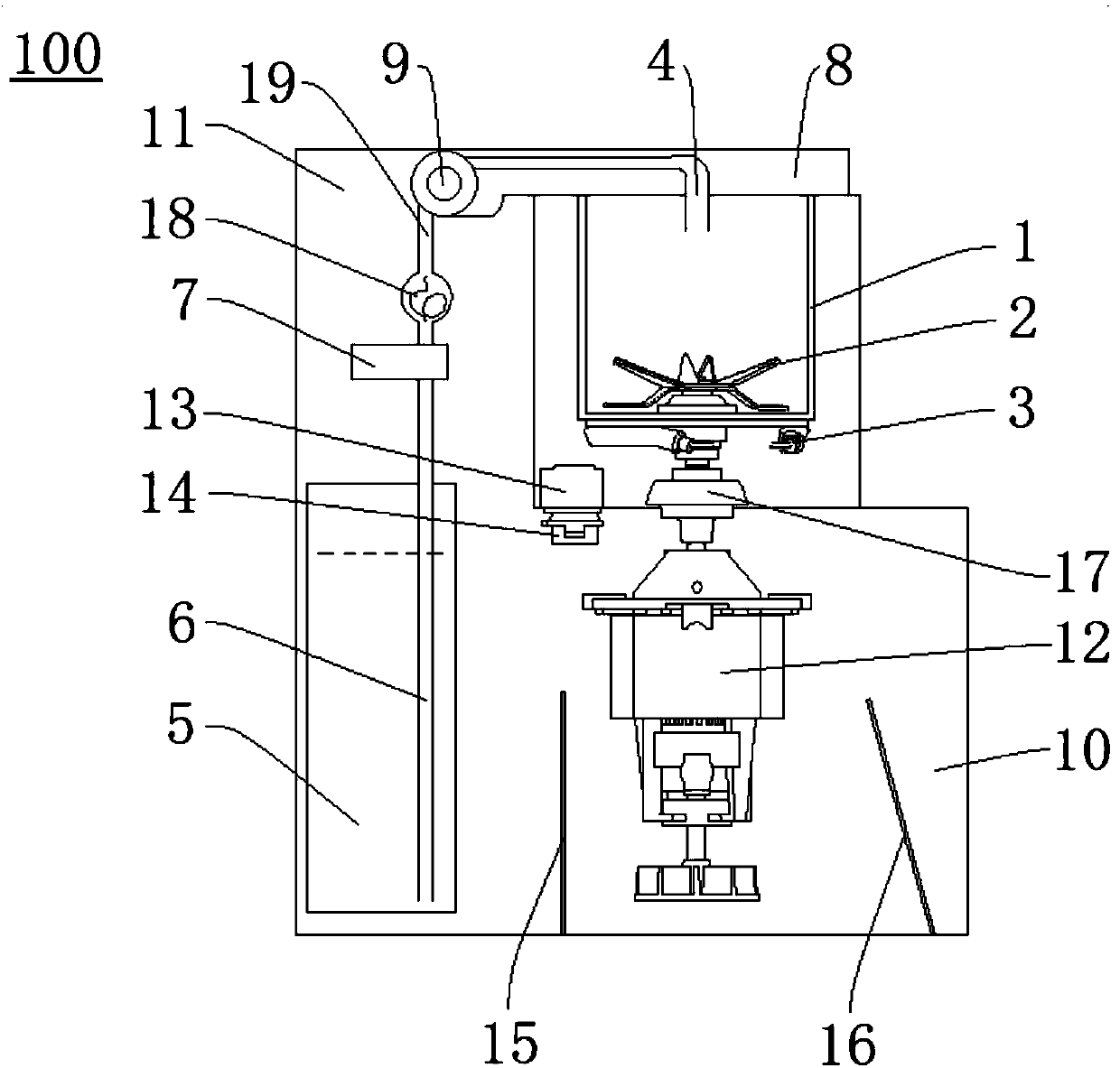 Soybean milk machine and milk making method of soybean milk machine