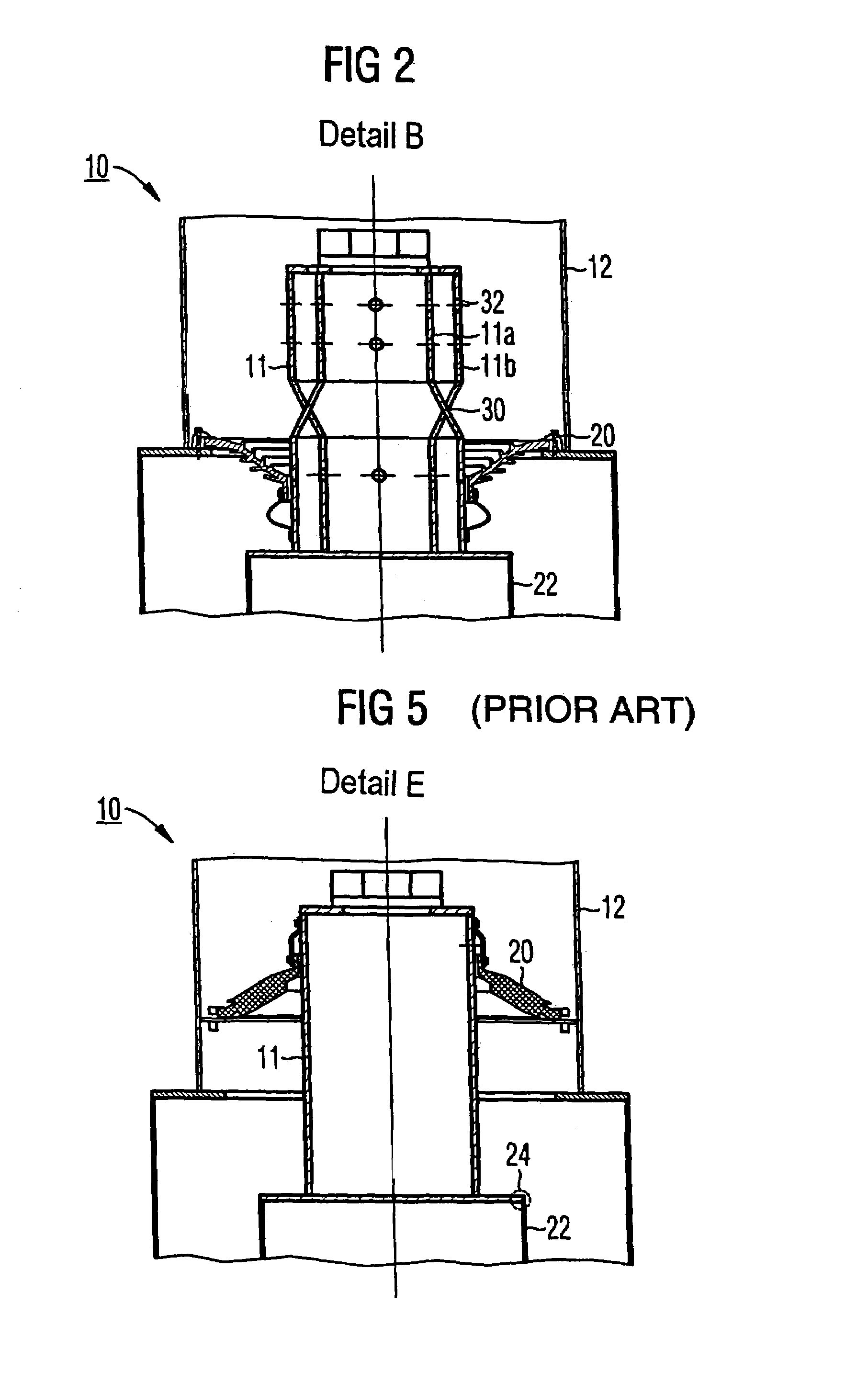 Generator output line, in particular for a connection region in the generator base