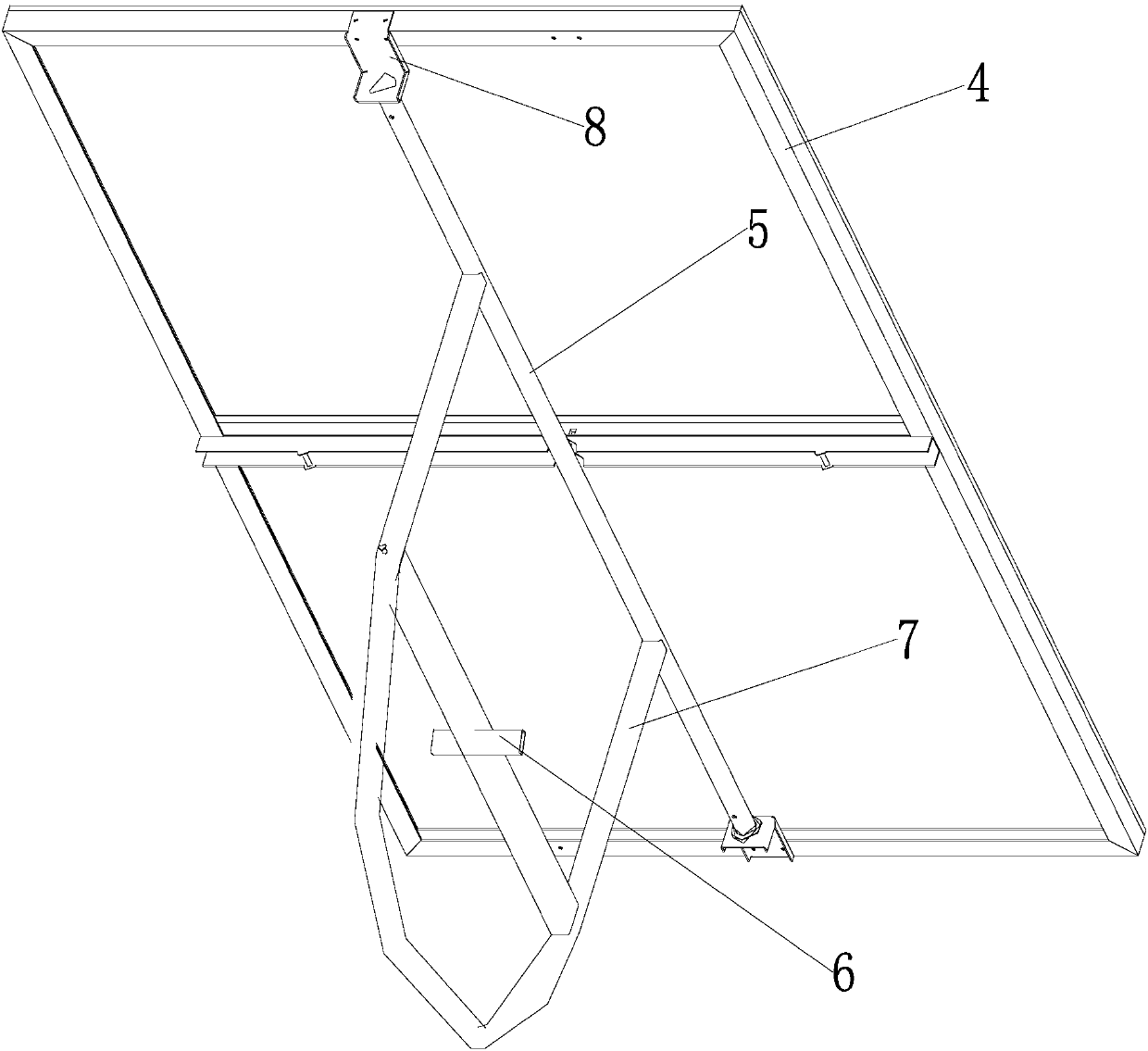 Follow-up device of solar photovoltaic power generation system