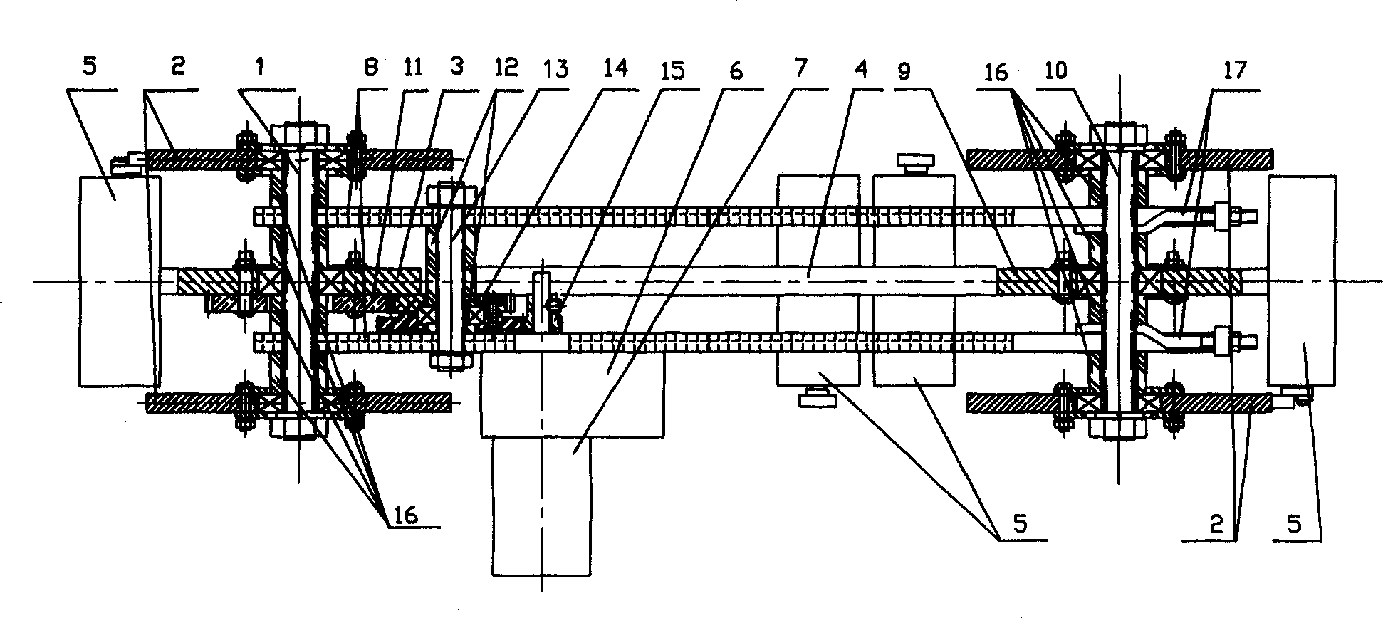 Crawler for magnetically adsorbed wall-climbing robot