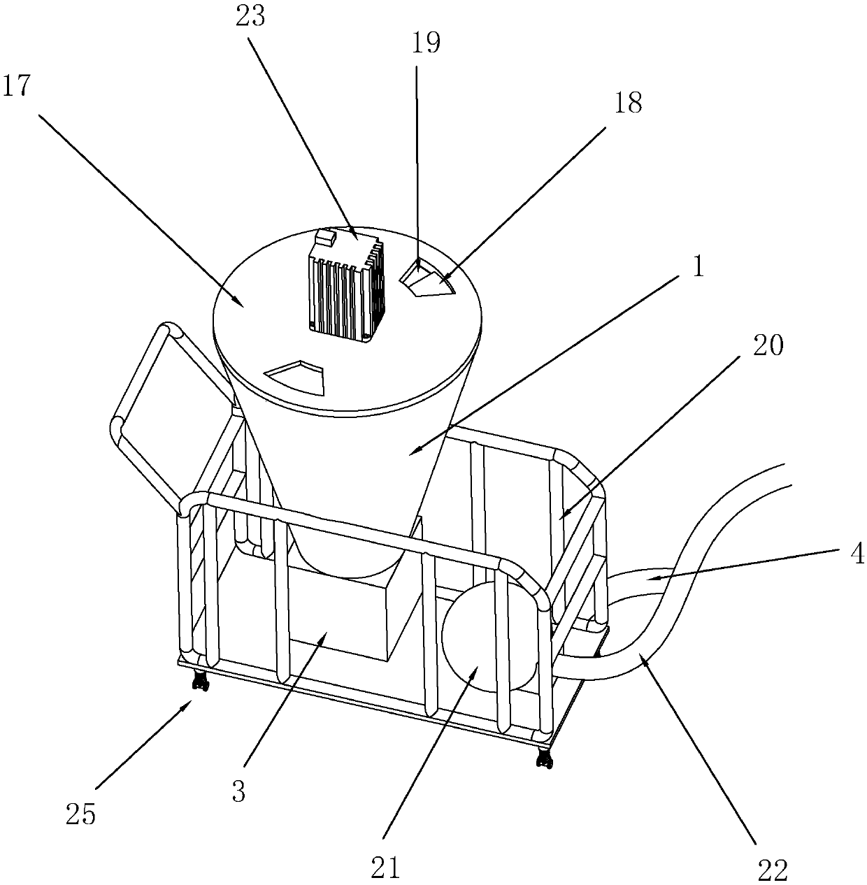 Spraying machine and spraying system with the spraying machine