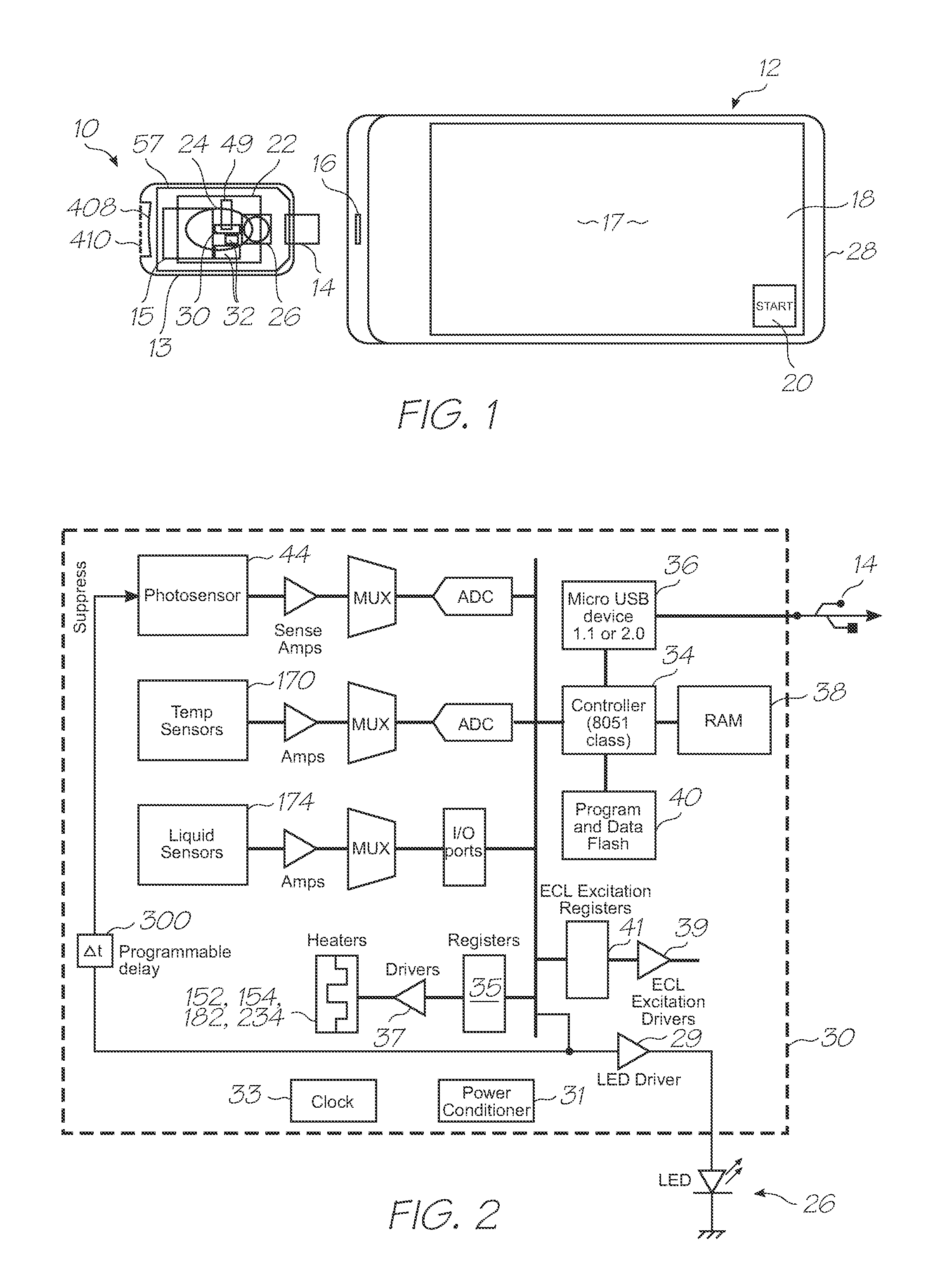 Microfluidic device for electrochemiluminescent detection of target sequences