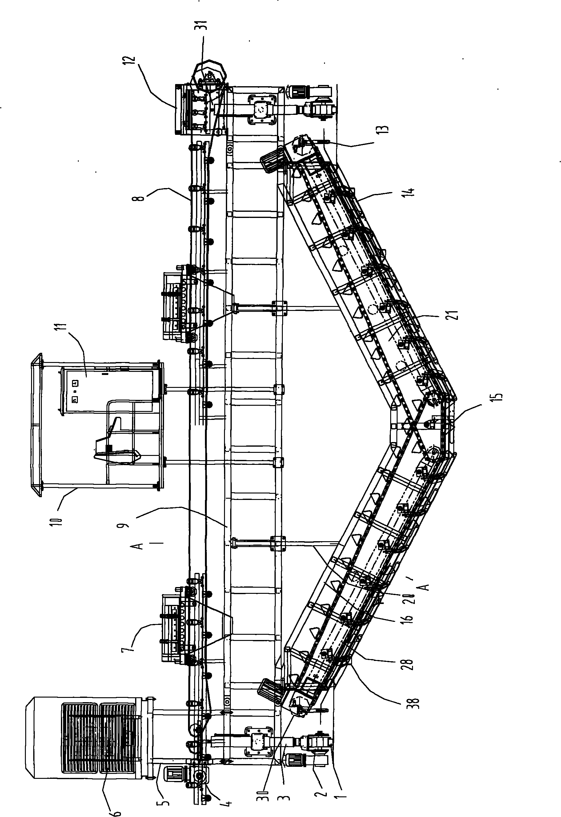 Full-section multi-functional channel concrete lining machine