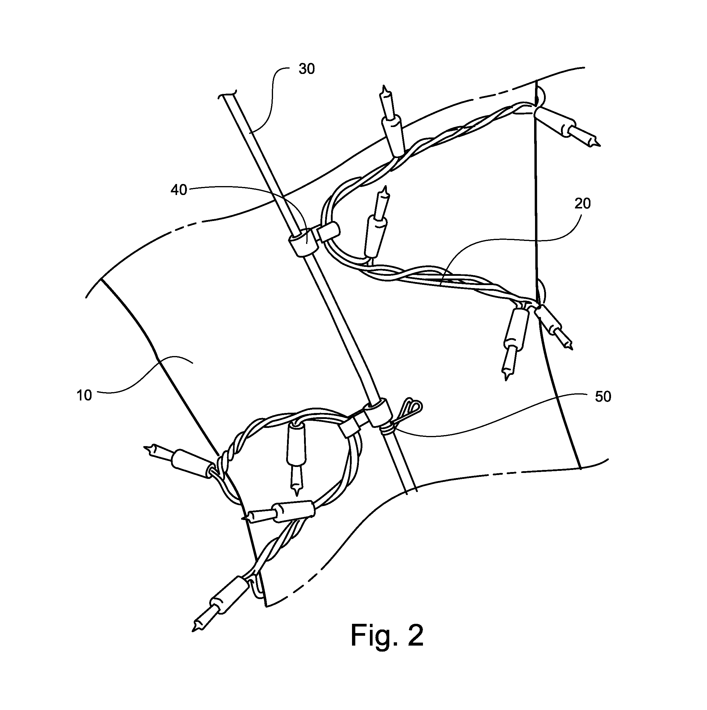 Christmas light display apparatus