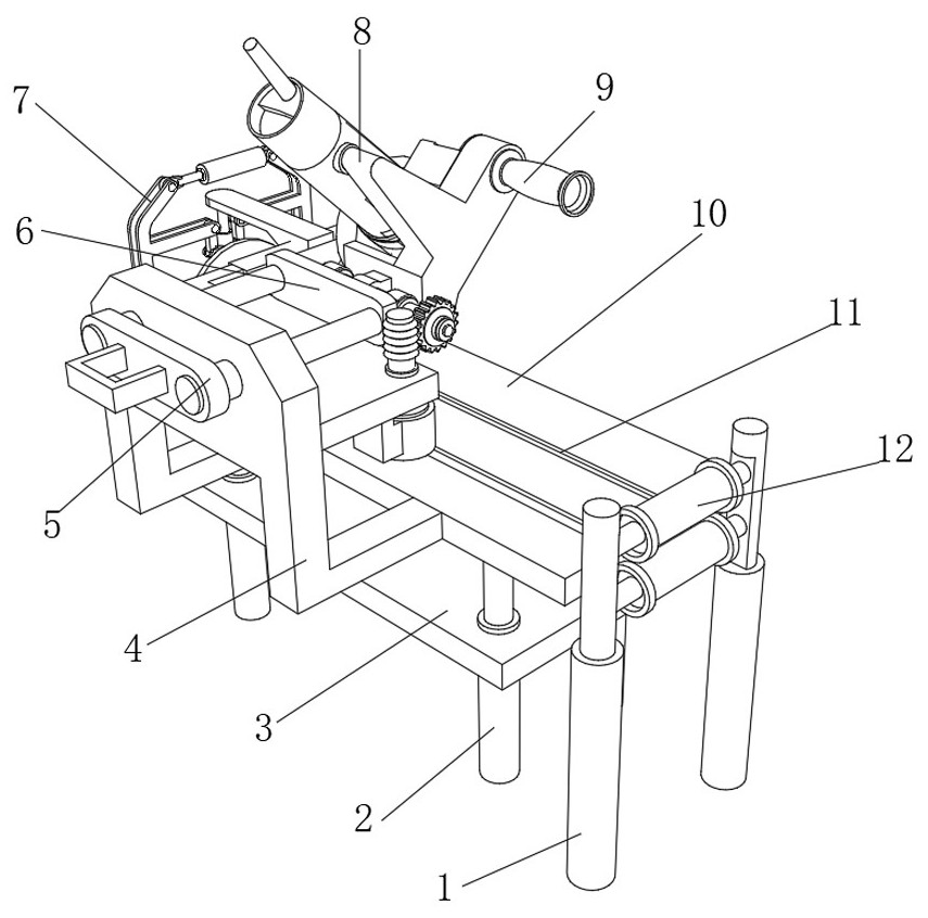 Automatic strand pulling machine for beam field