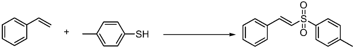 A kind of preparation method of e-alkenyl sulfone compound