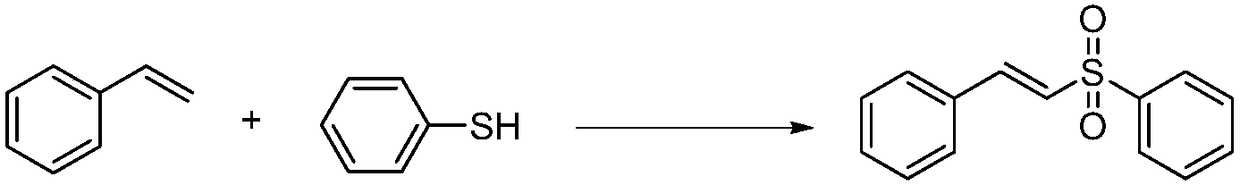 A kind of preparation method of e-alkenyl sulfone compound