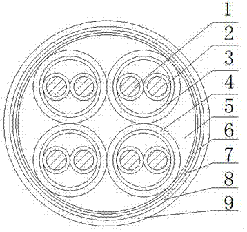 Novel computer cold-resistant cable