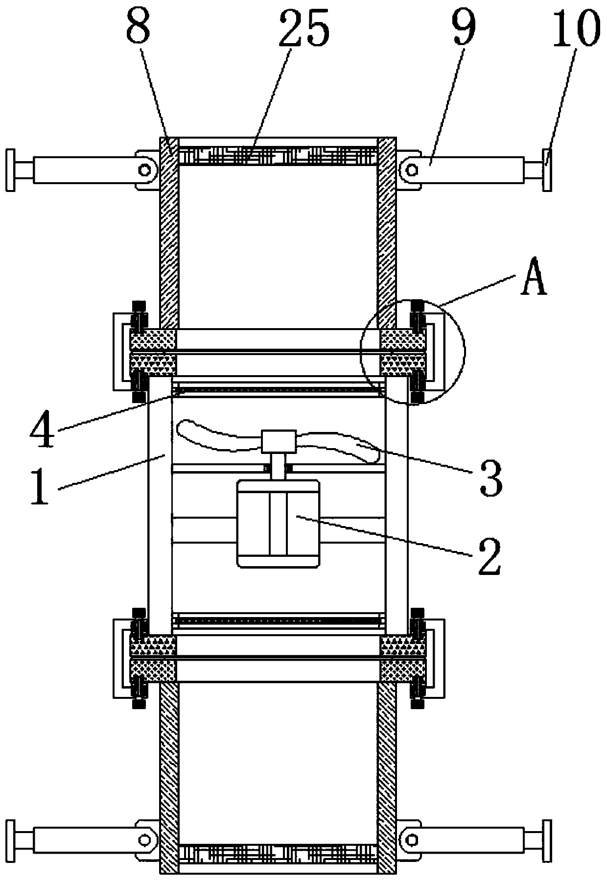 Ventilation fan with protective mechanism