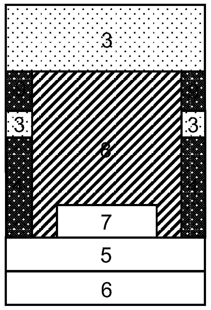 Discrete double barrel gate embedded u-channel transistor and method of making the same