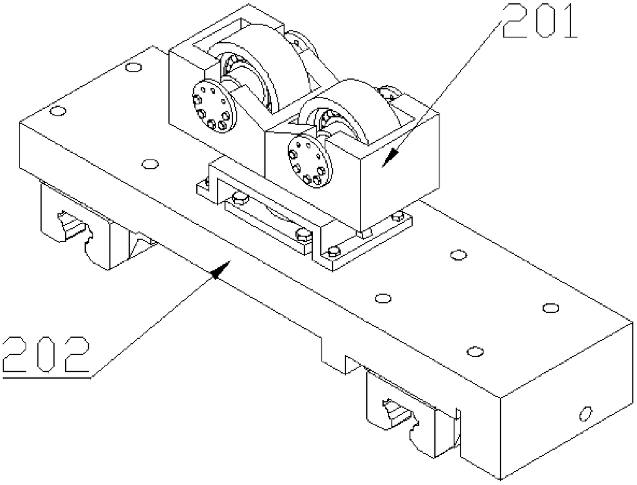 Large-shaft-diameter sliding bearing set tribology performance test stand with adjustable space under movable loads