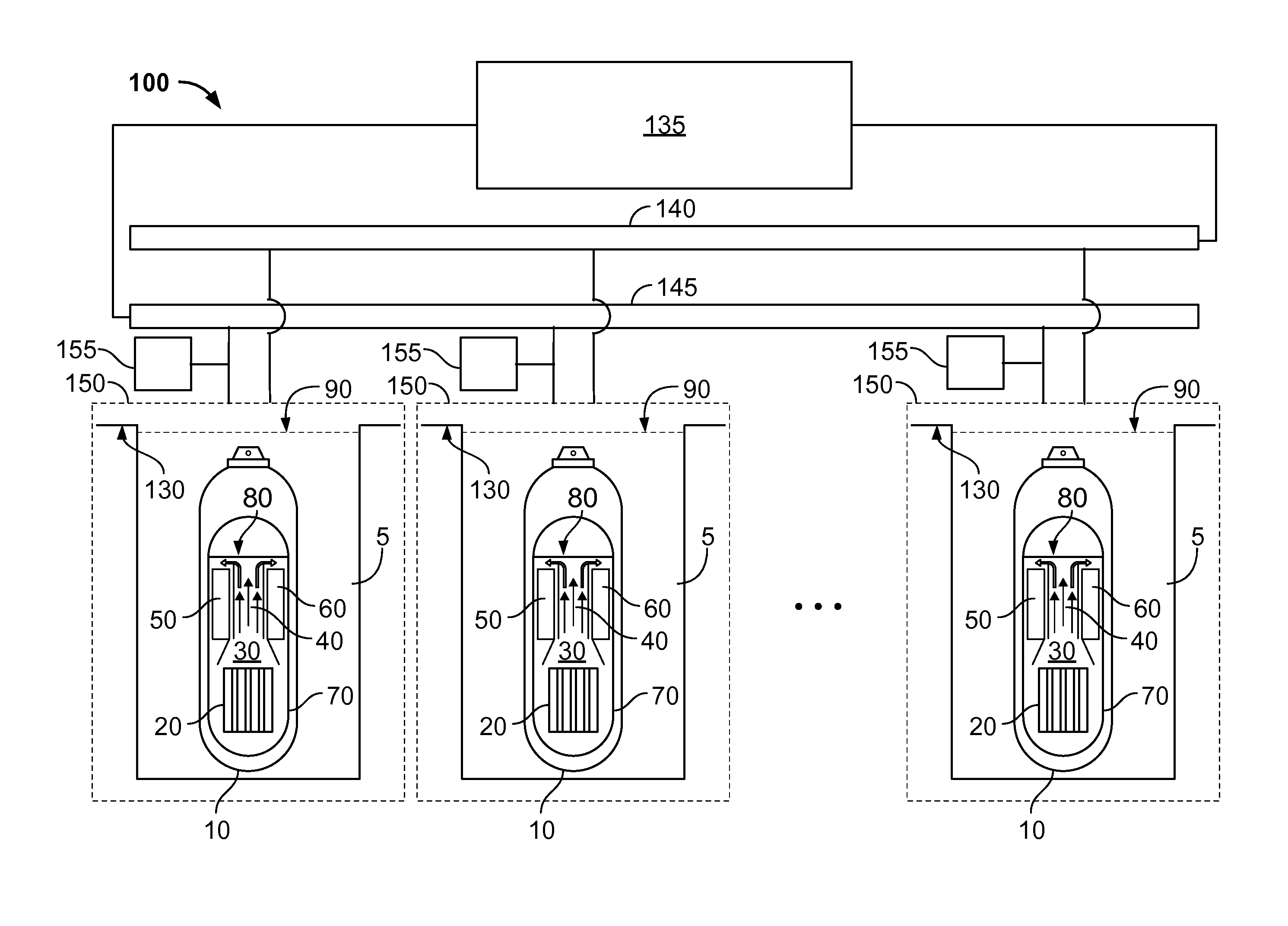 Remote monitoring of critical reactor parameters