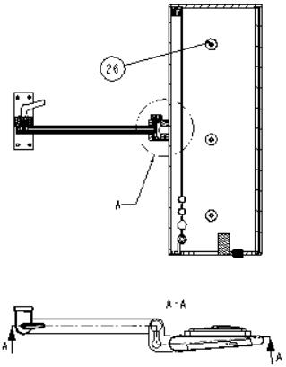 Single-support-arm rotary opening and closing man-machine interaction workbench and operation method thereof