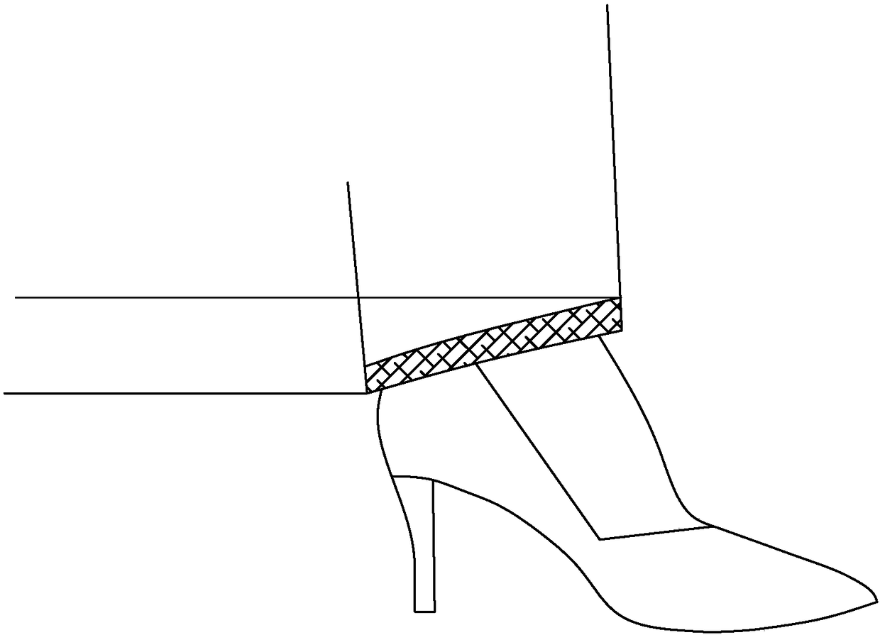 A method of making professional women's trousers with high heels