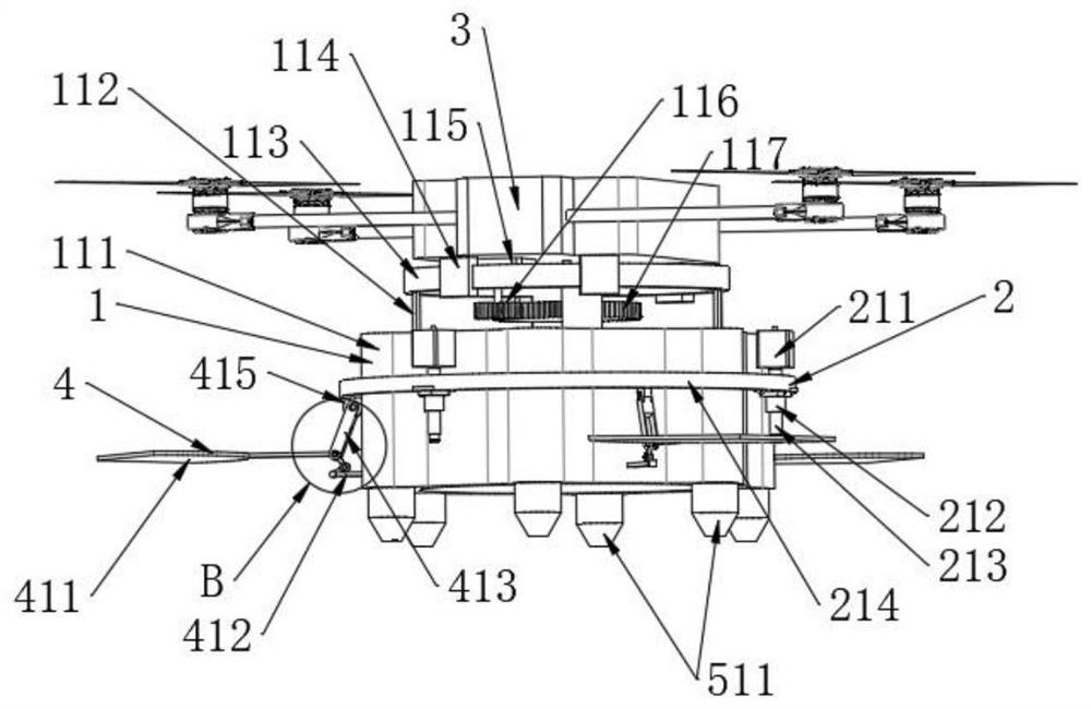 Unmanned aerial vehicle for net casting and using method