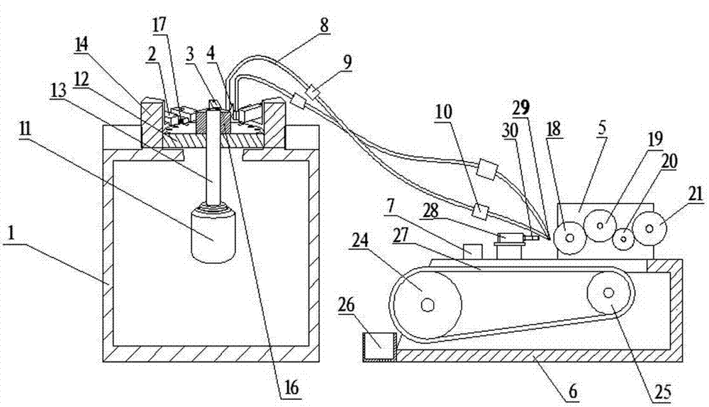 Glass-packaged diode detecting and labeling device