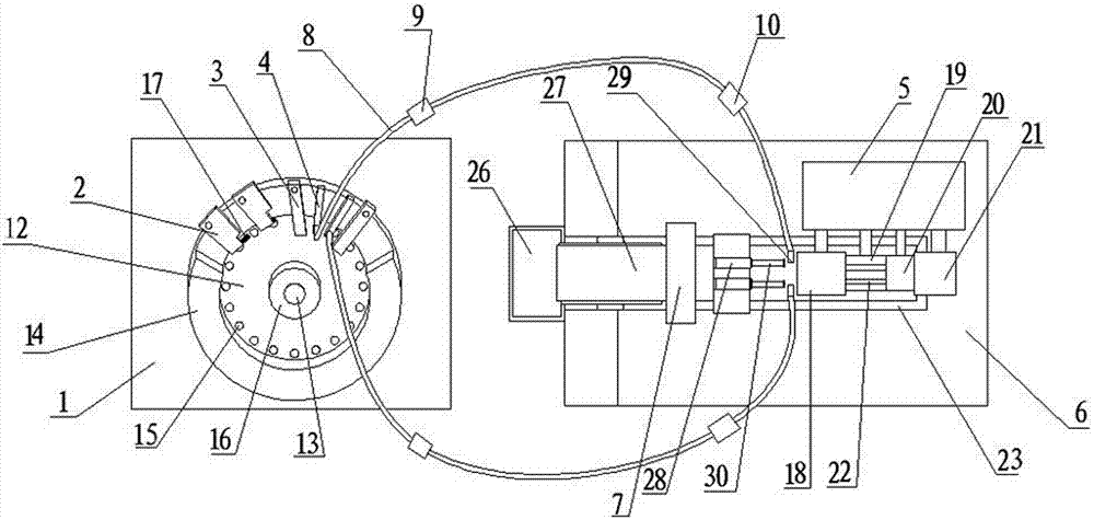 Glass-packaged diode detecting and labeling device