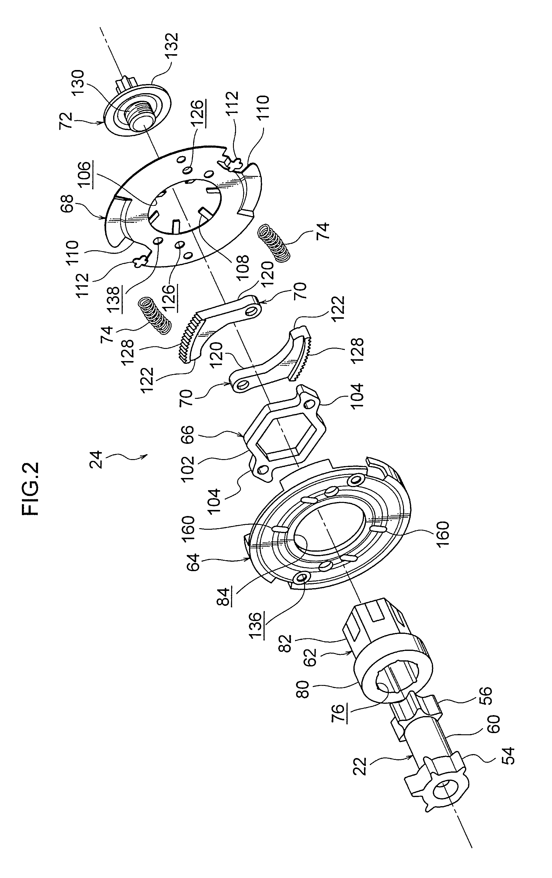 Webbing take-up device