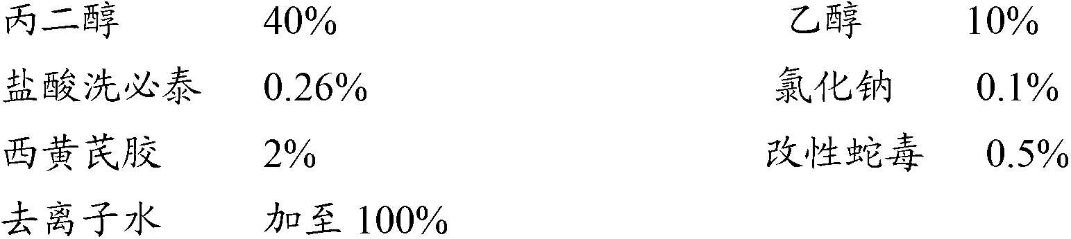 Modified snake venom gelling agent and preparation method thereof