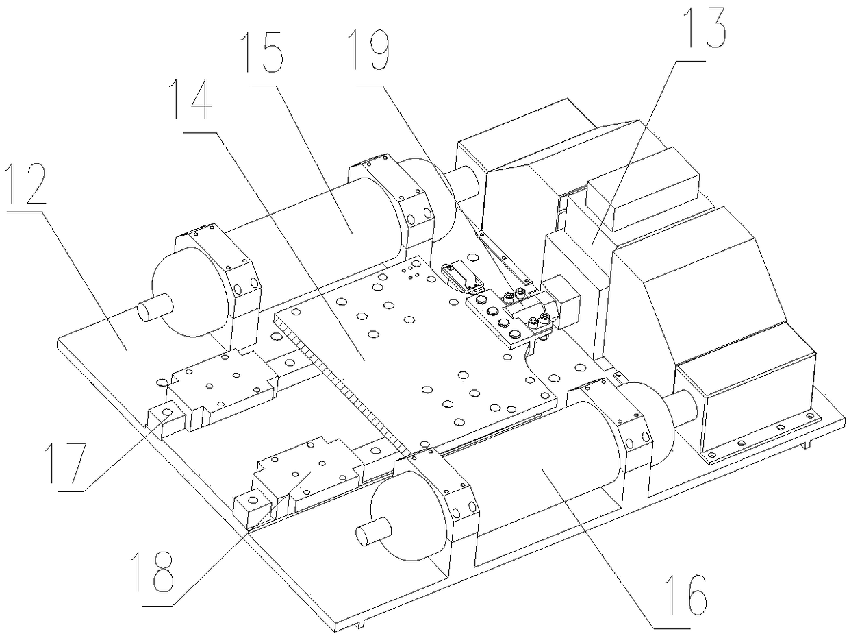 Large-load high-frequency-response electro-hydraulic servo vibration device working under highly-centrifugal field