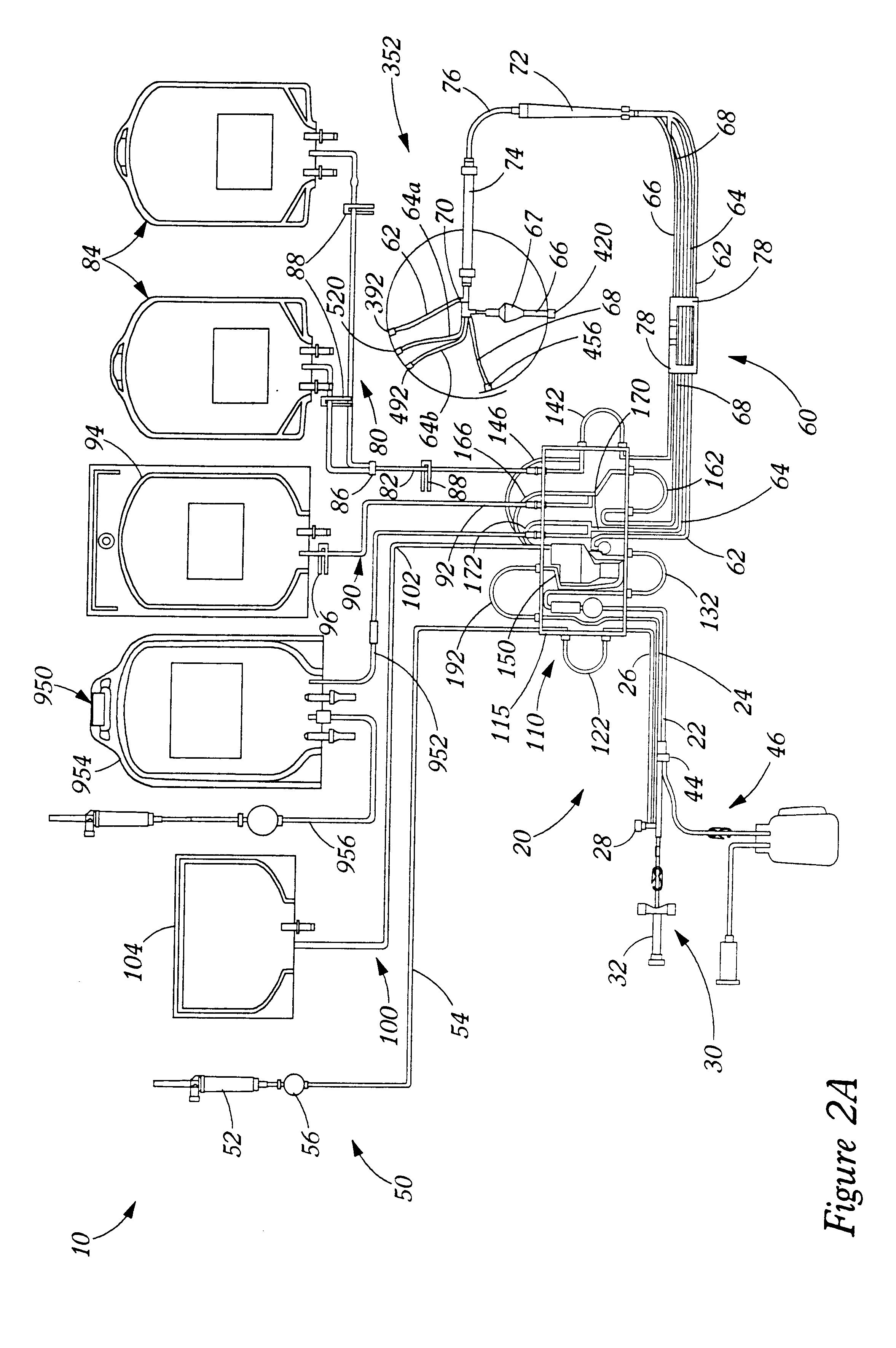 Extracorporeal blood processing methods and apparatus