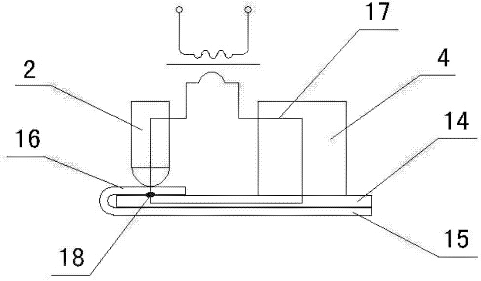 Single-contact spot-welding gun and application thereof