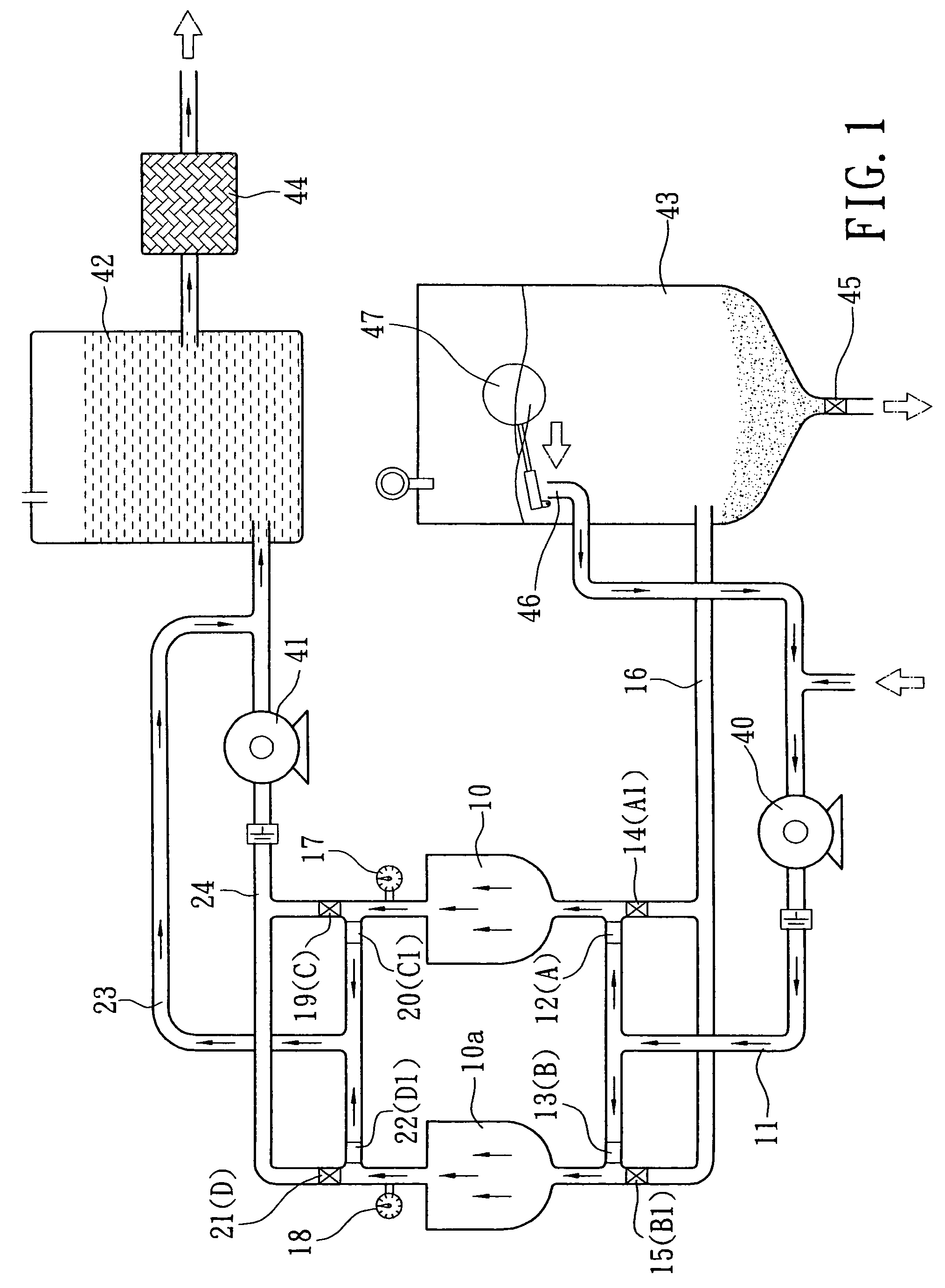 Quick countercurrent-type water purifier