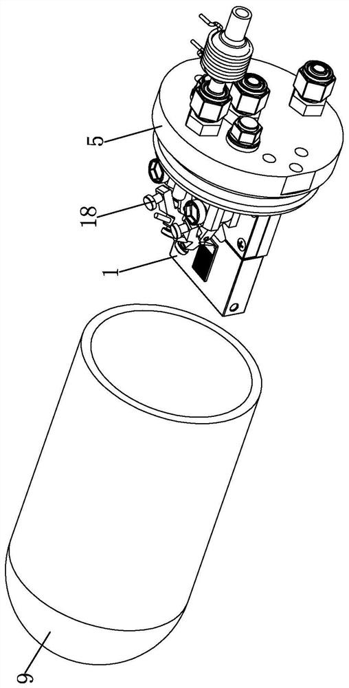 Gas sensitivity characteristic response curve test device