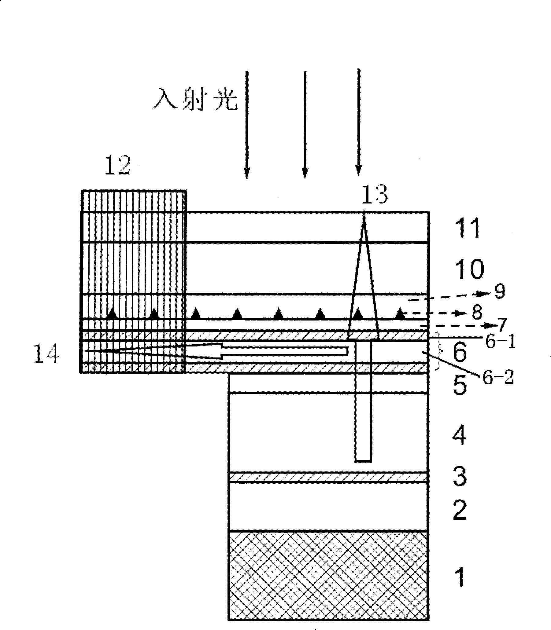 Method for enhancing dynamic range of quantum dot resonance tunneling diode photodetector