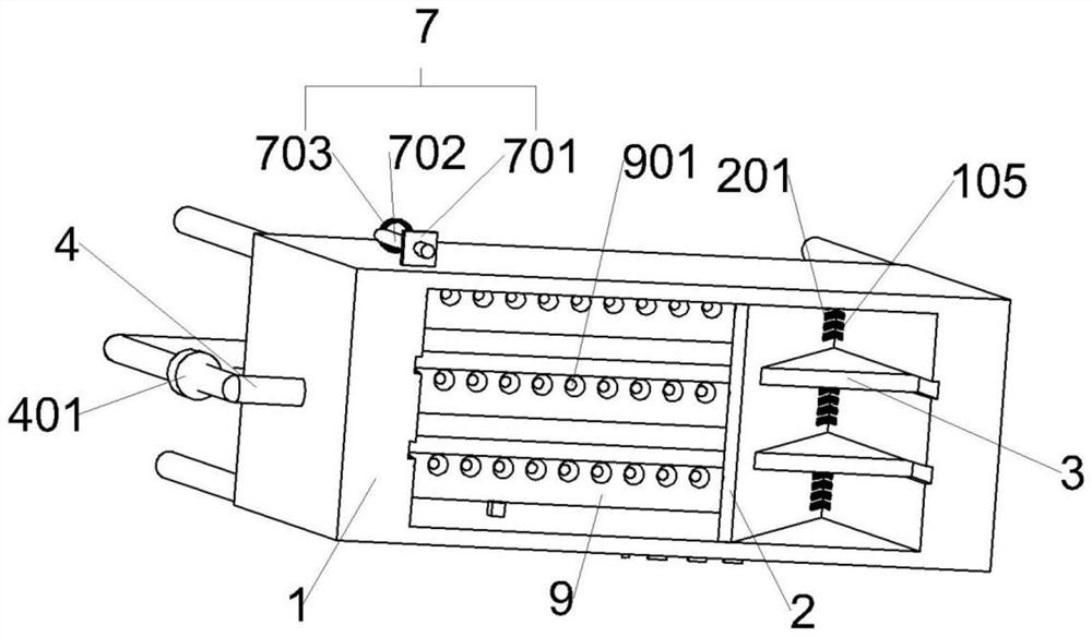 Constant-temperature flowing pool for mouse swimming training and use method thereof