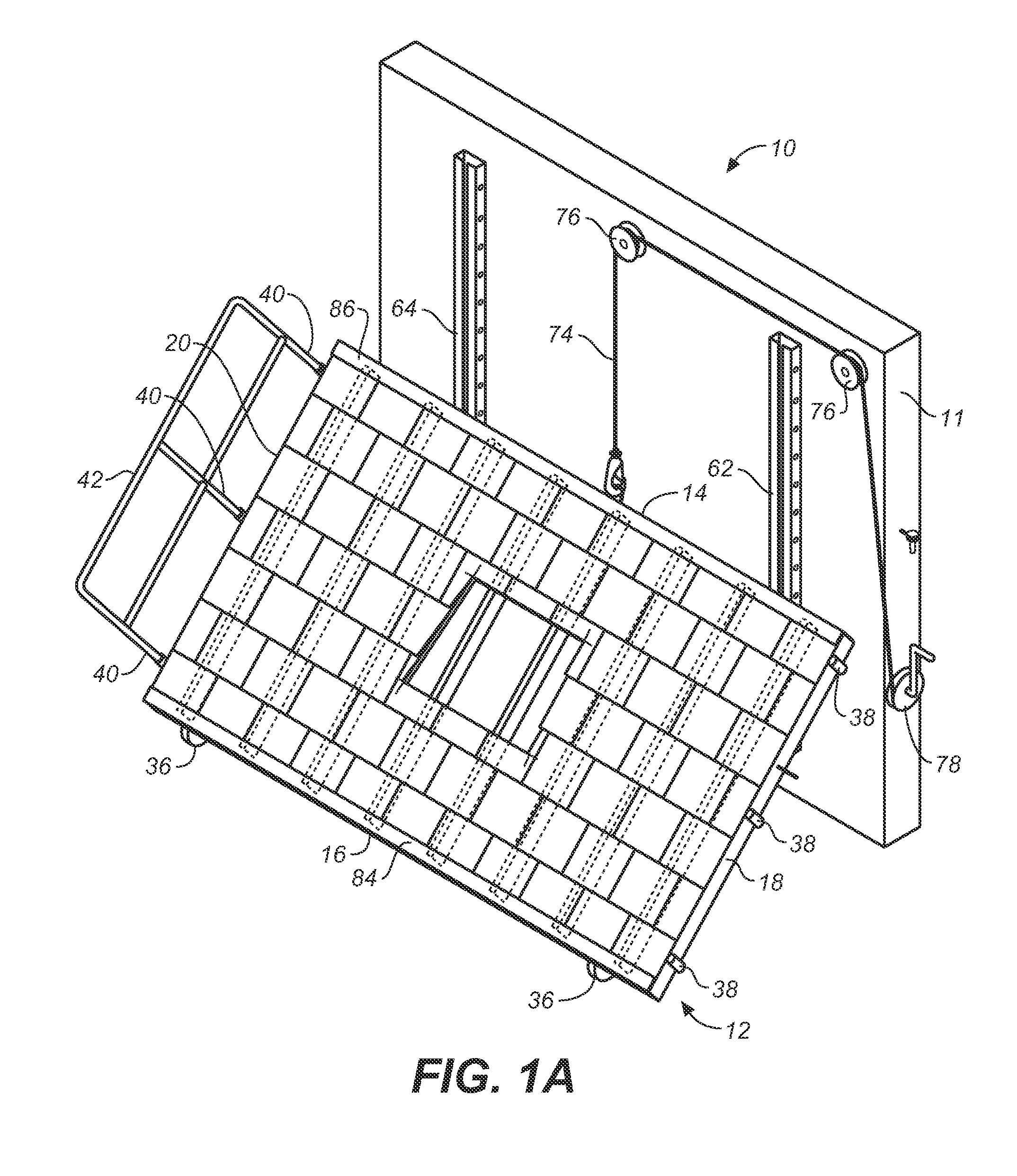 Adjustable pitch simulated roof for training firefighters in roof ventilation procedures