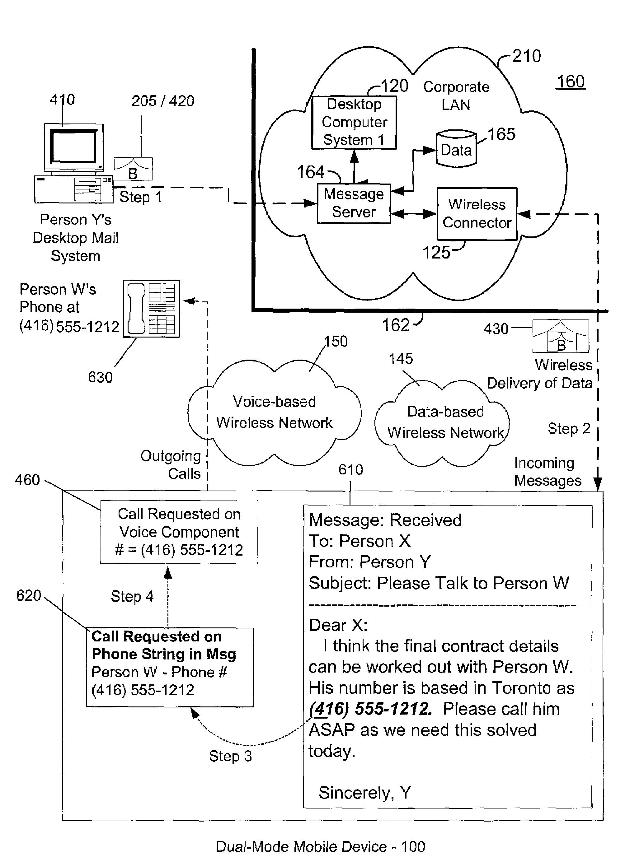 Advanced voice and data operations in a mobile data communication device