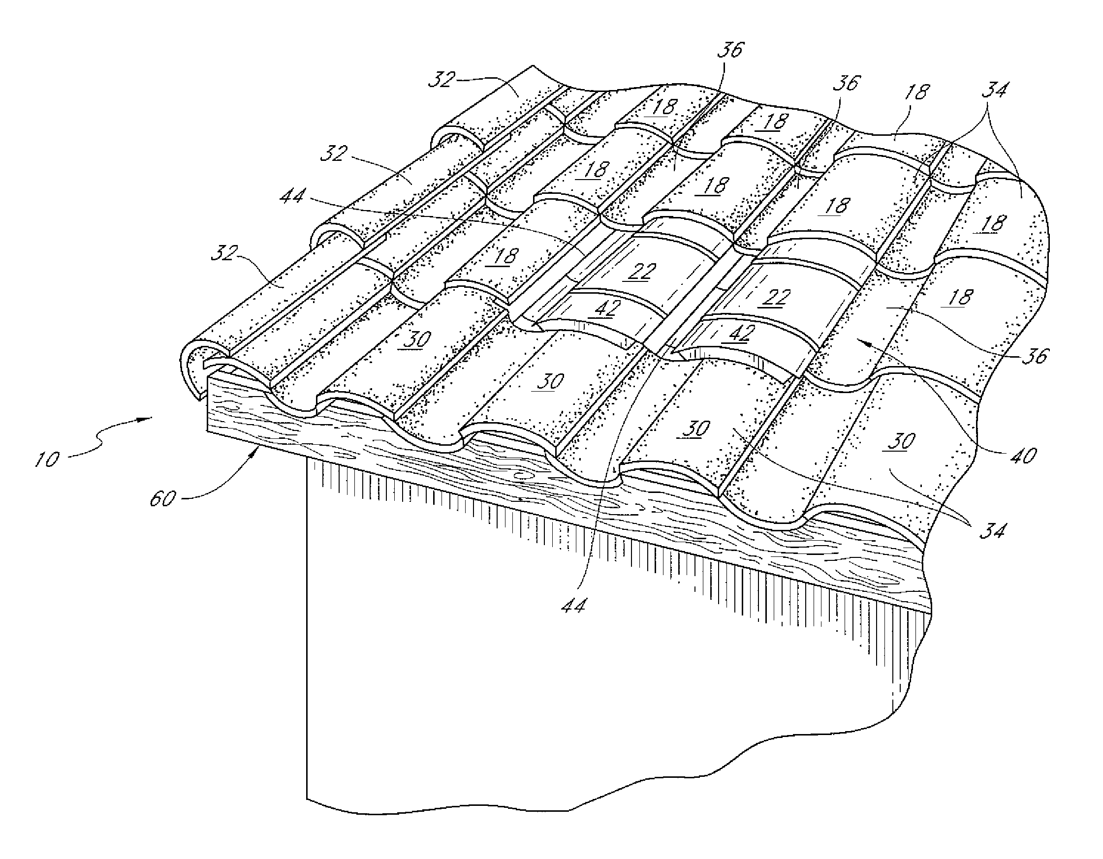 Form-fitting solar panel for roofs and roof vents